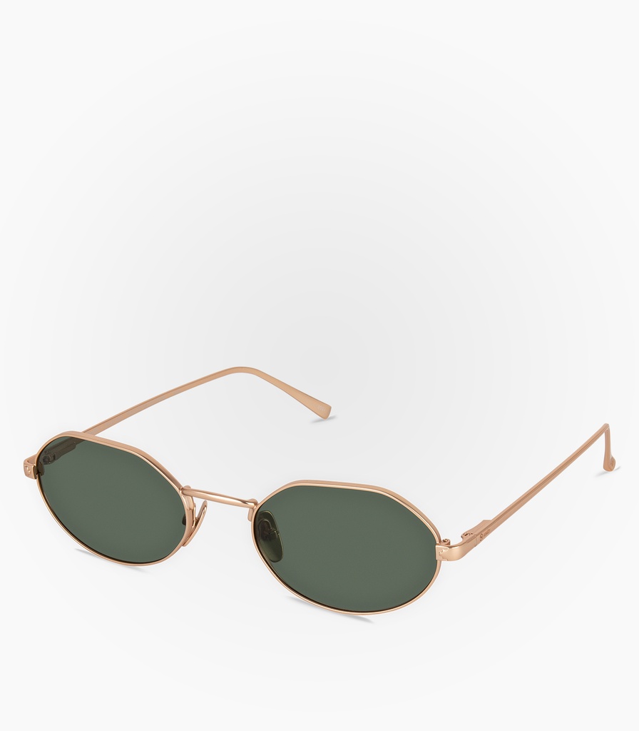 (S) Freeze Gold Metal Non Polarized Lens Color Green G15  