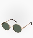 (S) Degu Gold Metal Non Polarized Lens Color Green G15  