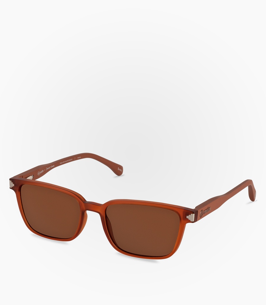 (S) Aurora Ginger Biscuit Polarized Lens Color Brown    