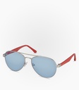 (S) Rain Silver Metal Non Polarized Lens Color Dark Blue 1 