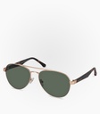 (S) Rain Gold Metal Non Polarized Lens Color Green G15  
