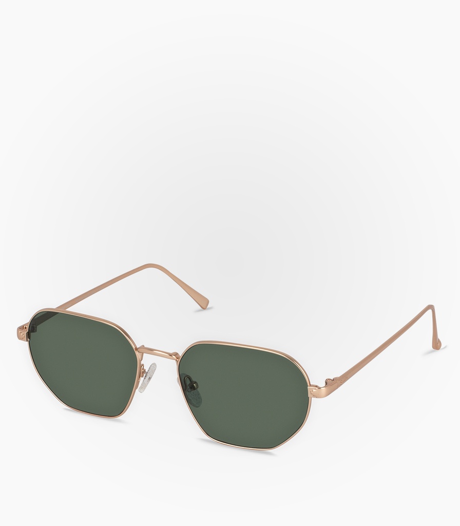 (S) Wave Gold Metal Non Polarized Lens Color Green G15  
