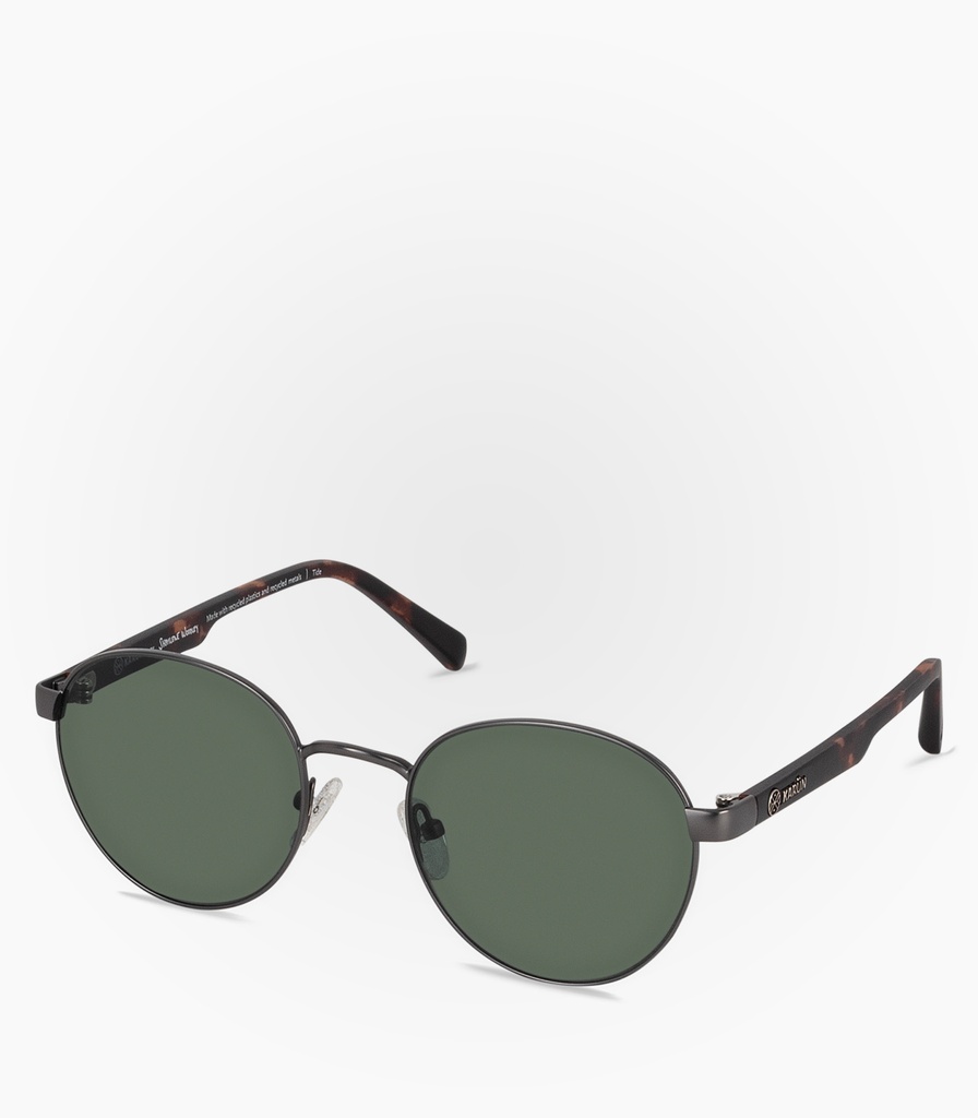 (S) Tide Gun Metal Non Polarized Lens Color Green G15  