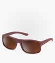 (S) Domo Dark Red Polarized Lens Color Brown Flash Mirror Brown 